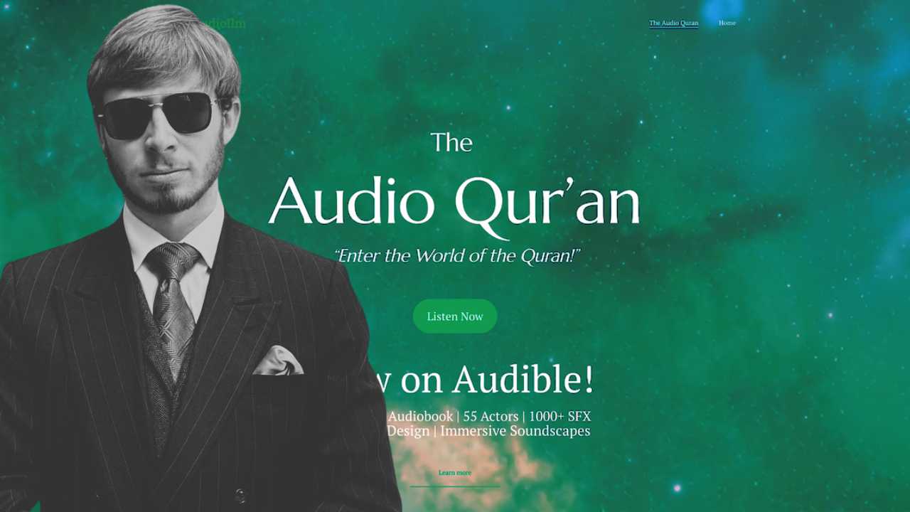 david williamson is the executive producer of the audio quran a cinematic experience